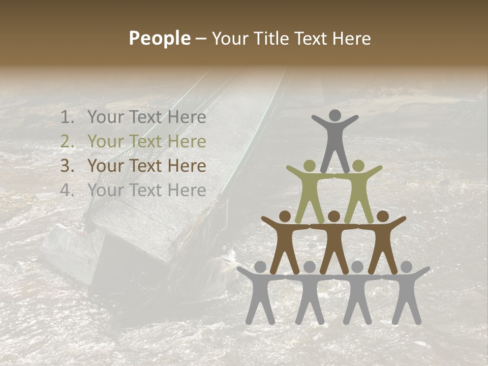 Costs Water Stream PowerPoint Template