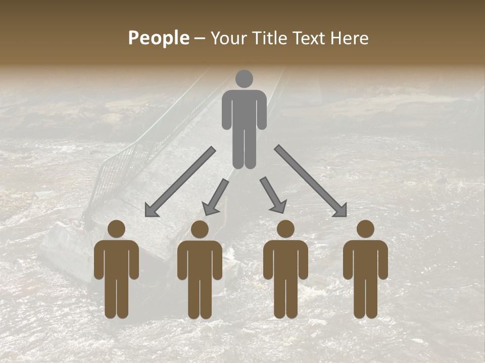 Costs Water Stream PowerPoint Template