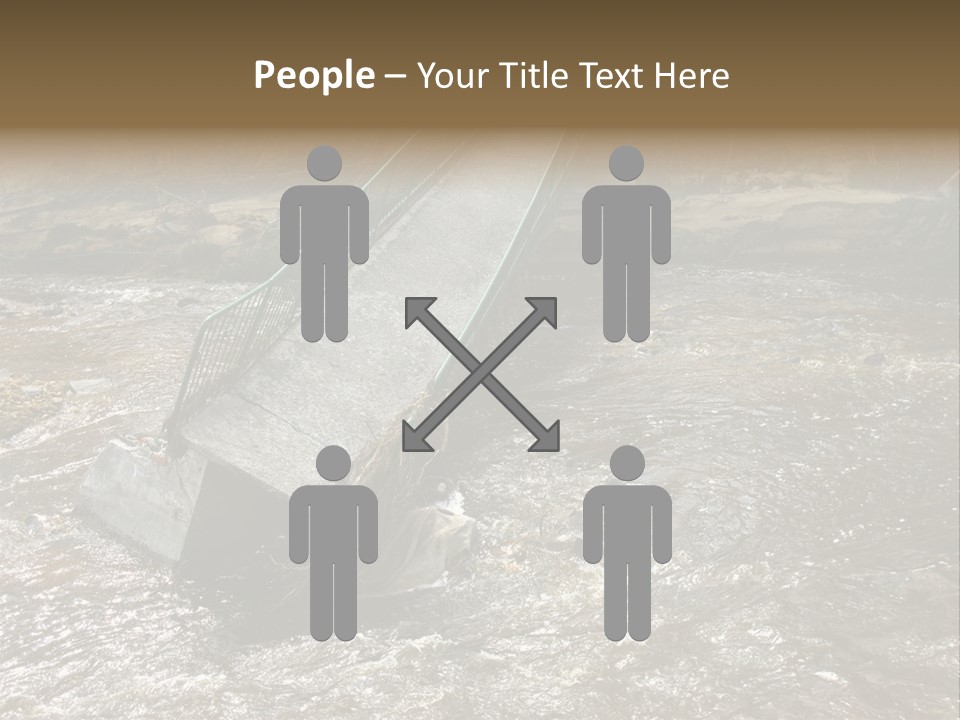 Costs Water Stream PowerPoint Template