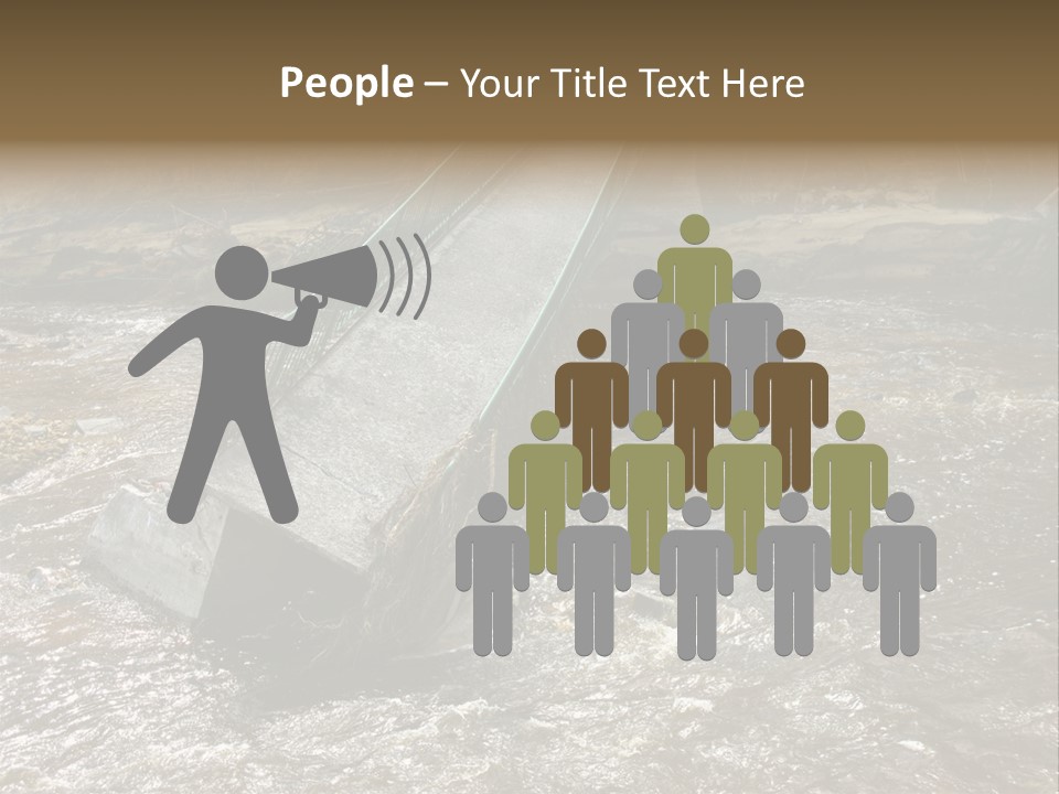 Costs Water Stream PowerPoint Template