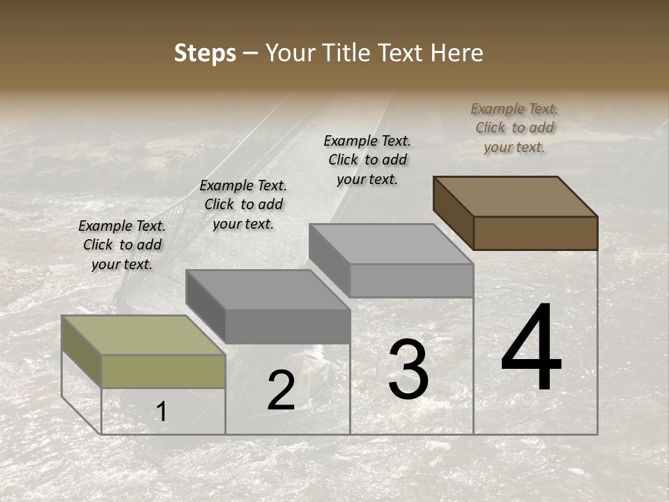 Costs Water Stream PowerPoint Template
