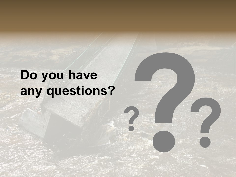 Costs Water Stream PowerPoint Template