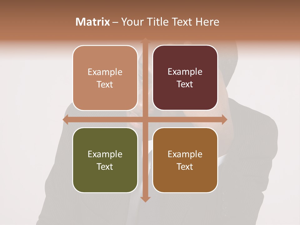Men Headache White PowerPoint Template