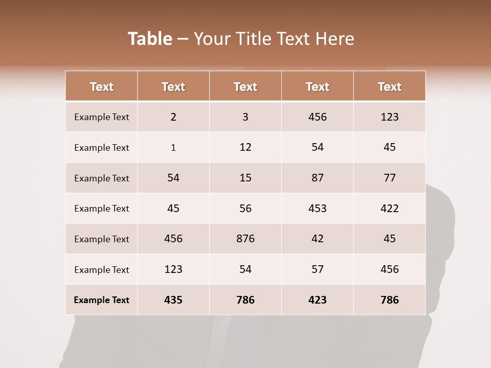 Men Headache White PowerPoint Template