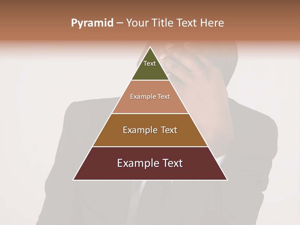 Men Headache White PowerPoint Template