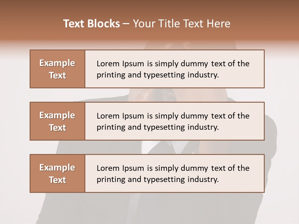 Men Headache White PowerPoint Template