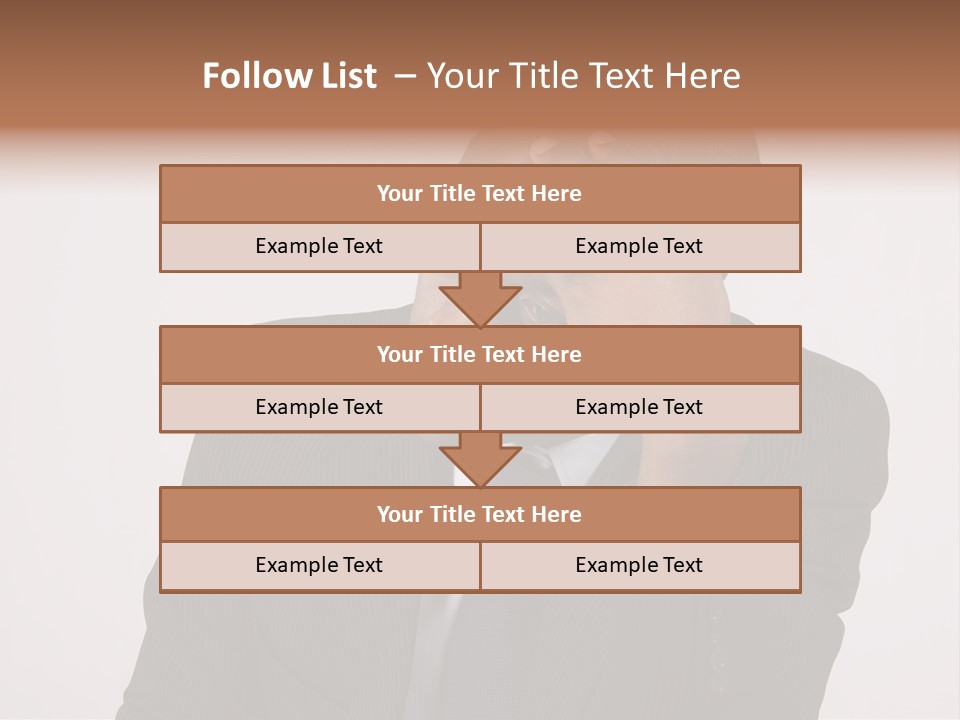 Men Headache White PowerPoint Template