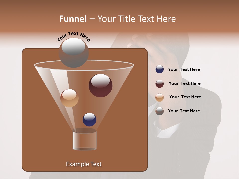 Men Headache White PowerPoint Template