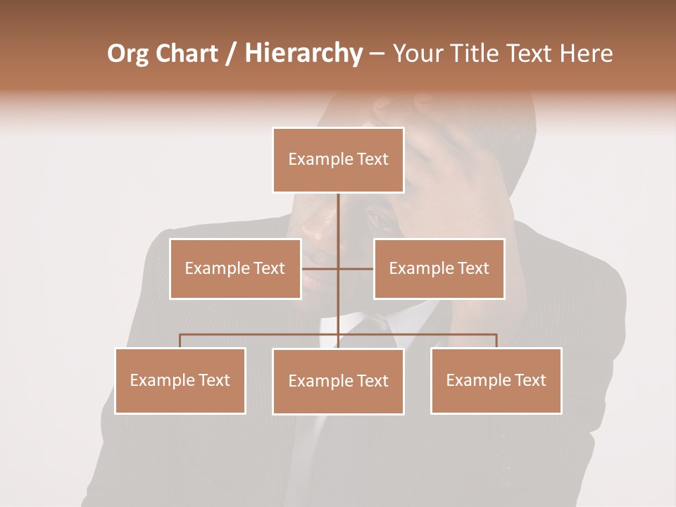 Men Headache White PowerPoint Template
