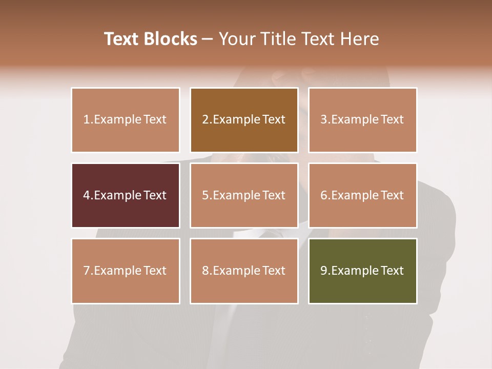 Men Headache White PowerPoint Template