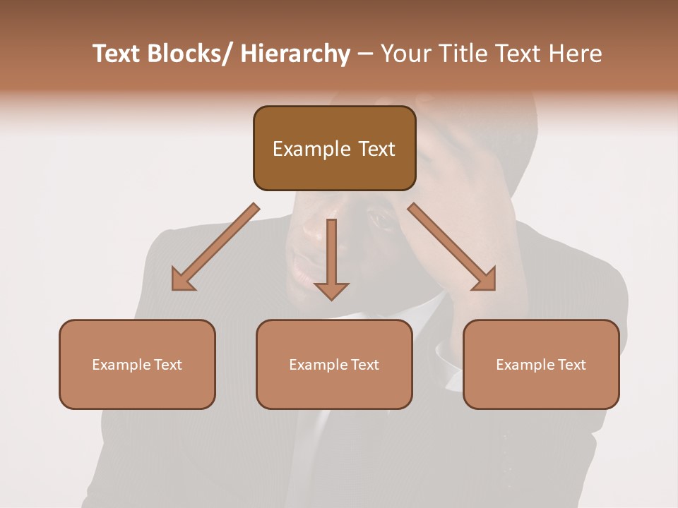 Men Headache White PowerPoint Template