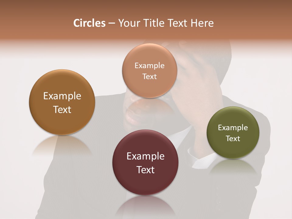 Men Headache White PowerPoint Template