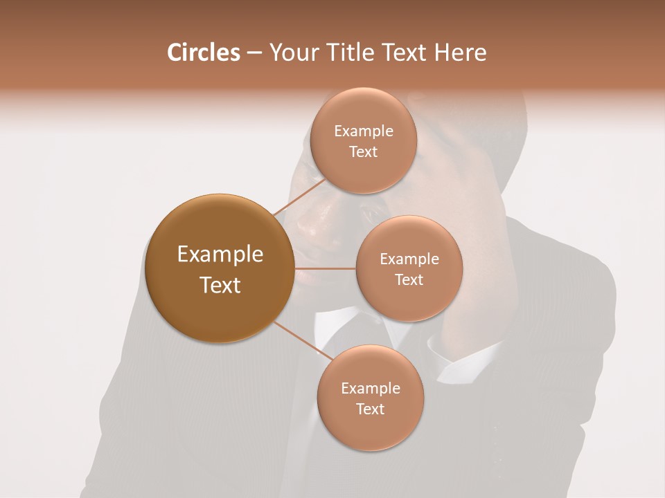 Men Headache White PowerPoint Template