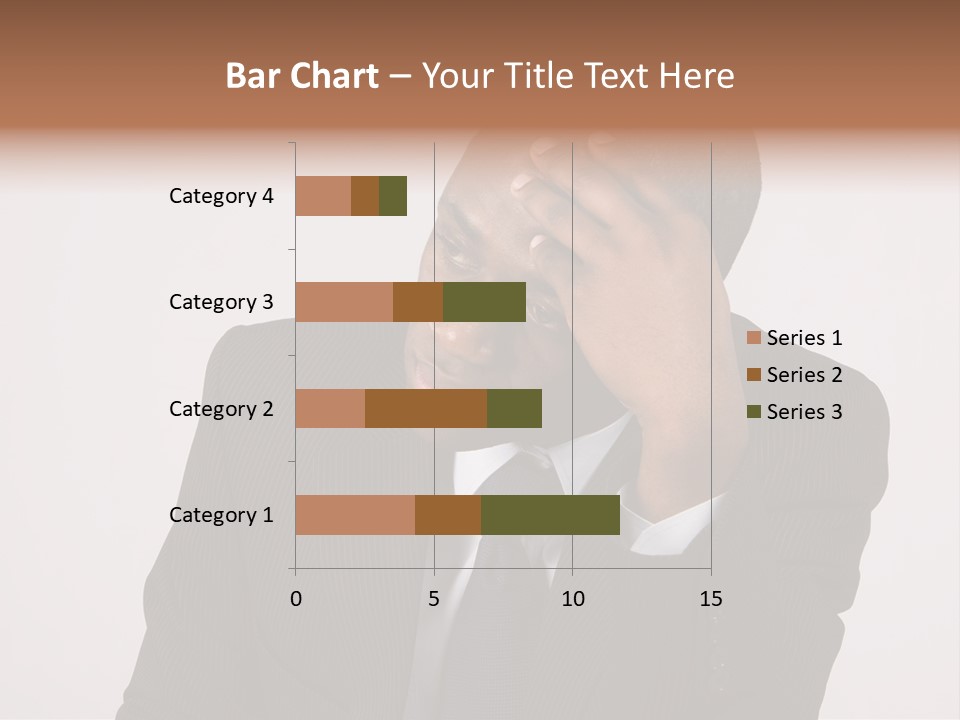 Men Headache White PowerPoint Template