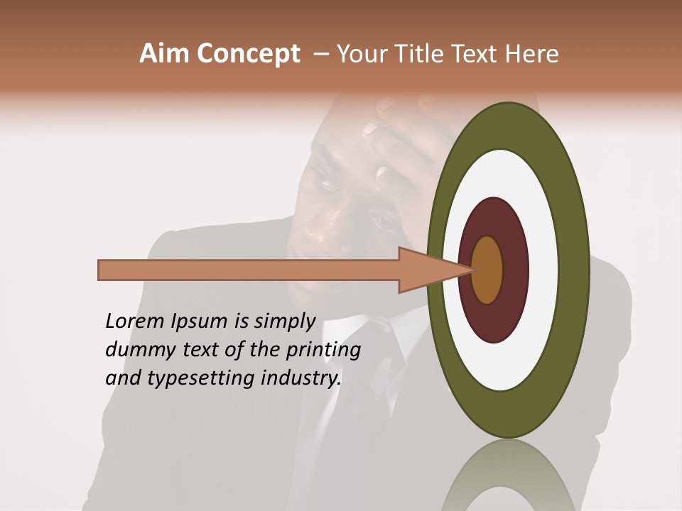 Men Headache White PowerPoint Template