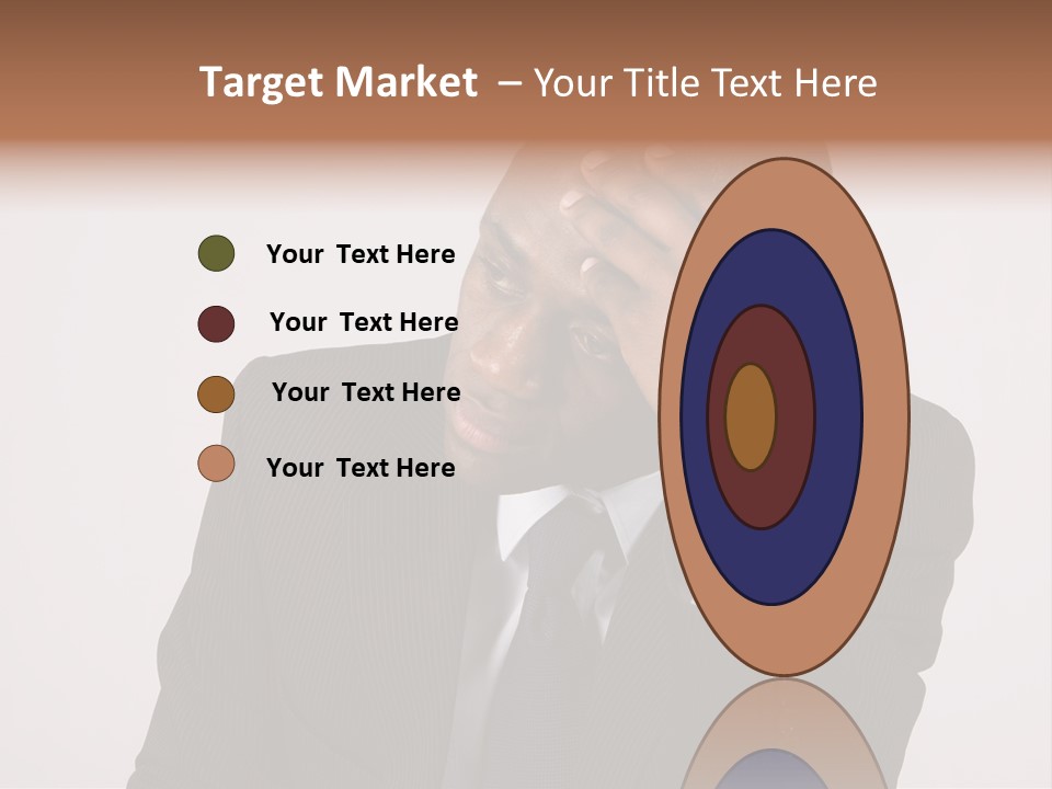 Men Headache White PowerPoint Template