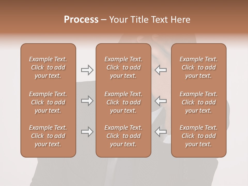 Men Headache White PowerPoint Template