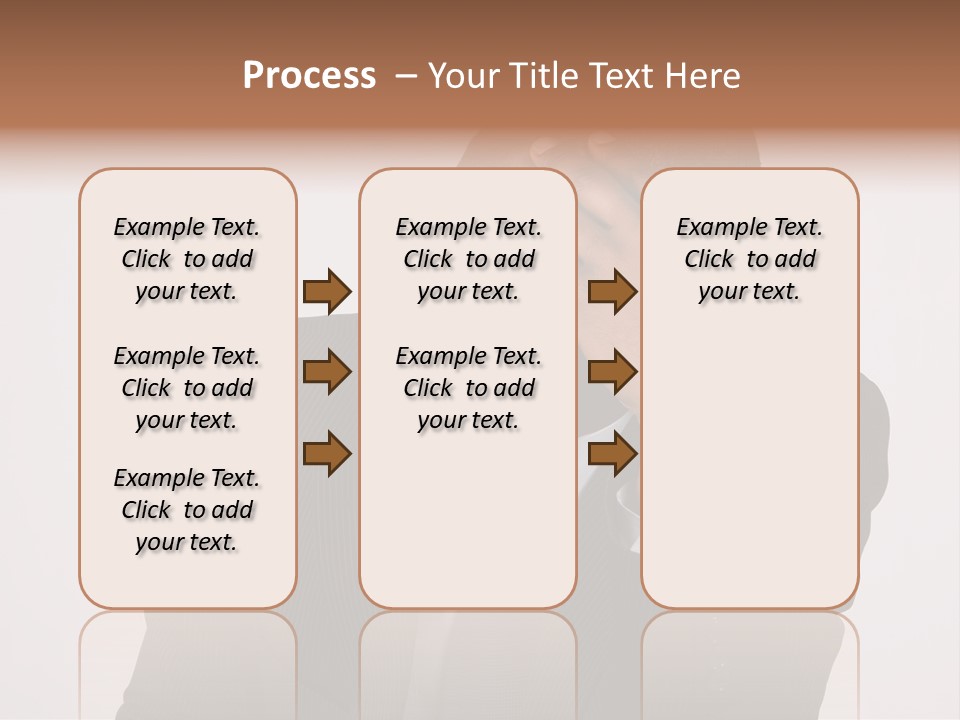Men Headache White PowerPoint Template
