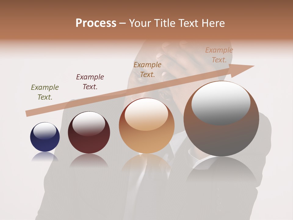 Men Headache White PowerPoint Template