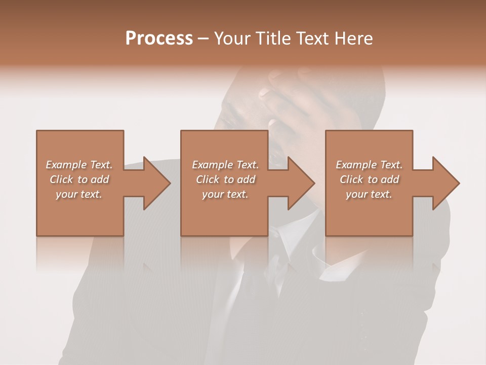 Men Headache White PowerPoint Template