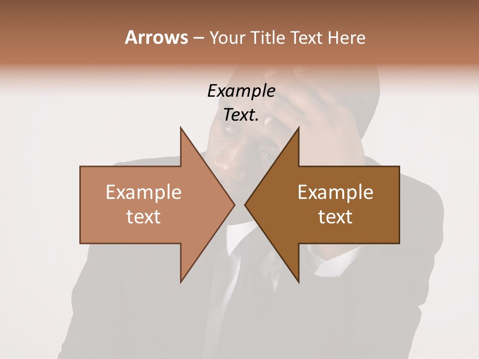 Men Headache White PowerPoint Template