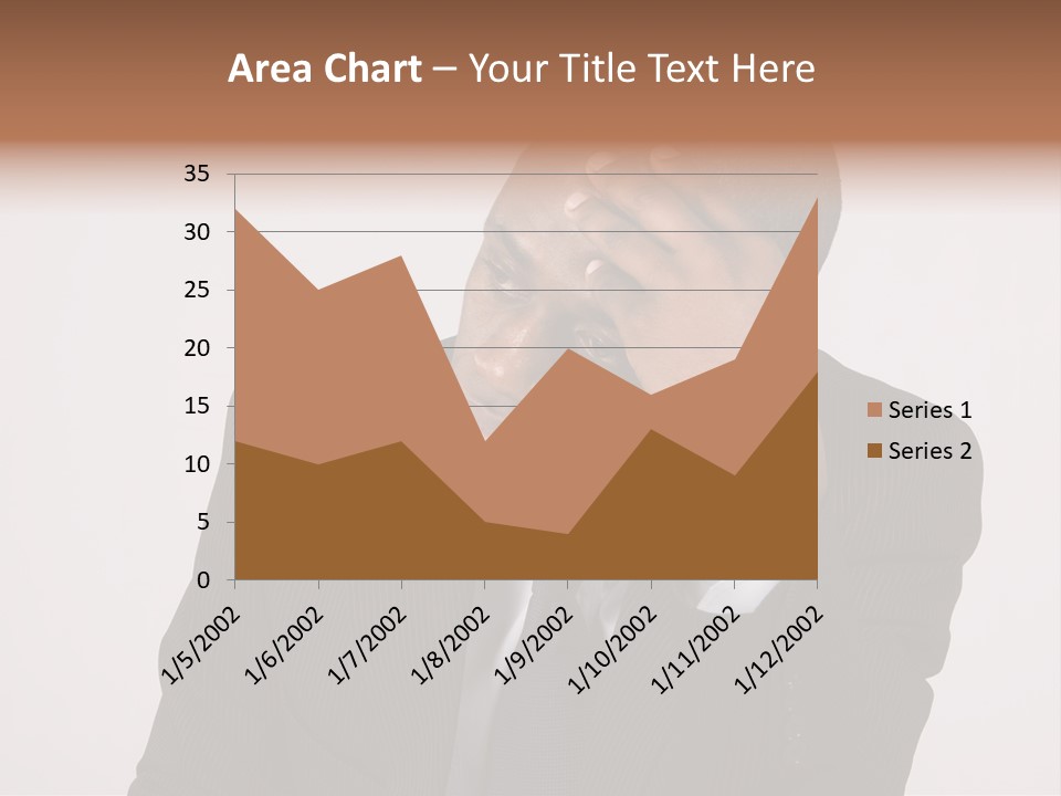 Men Headache White PowerPoint Template