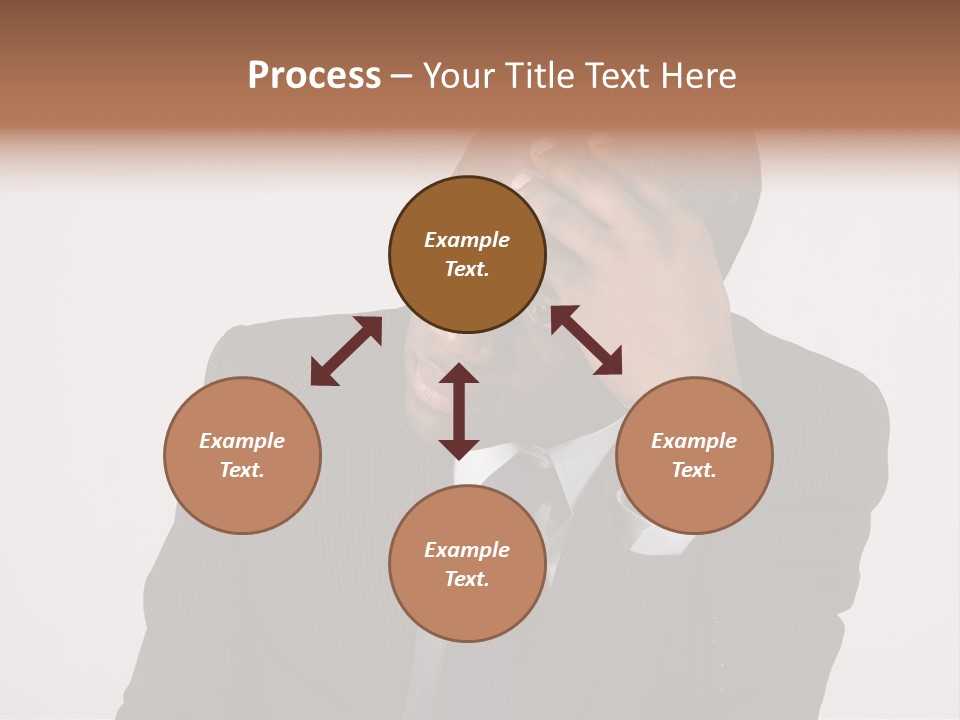 Men Headache White PowerPoint Template