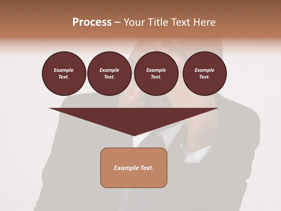 Men Headache White PowerPoint Template