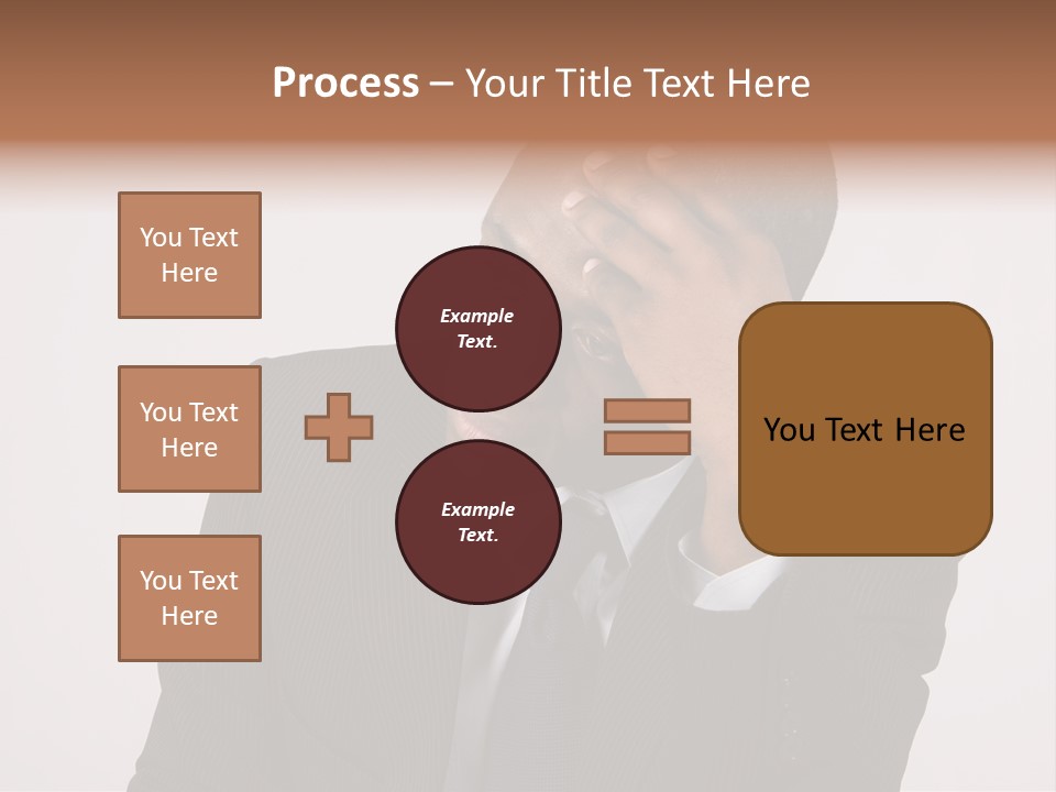 Men Headache White PowerPoint Template