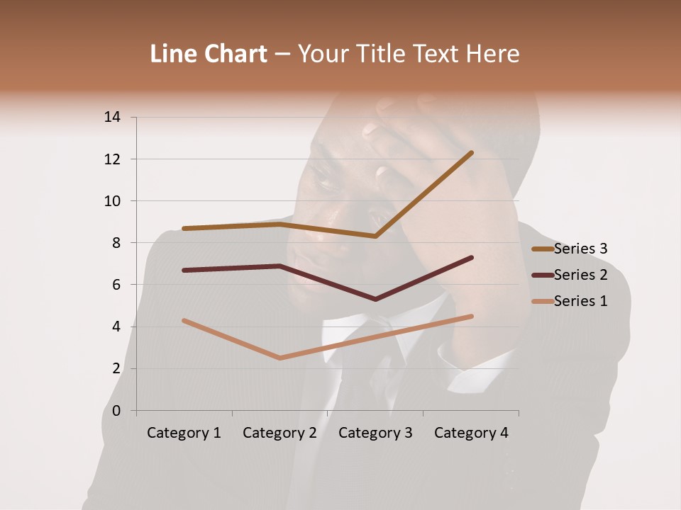 Men Headache White PowerPoint Template