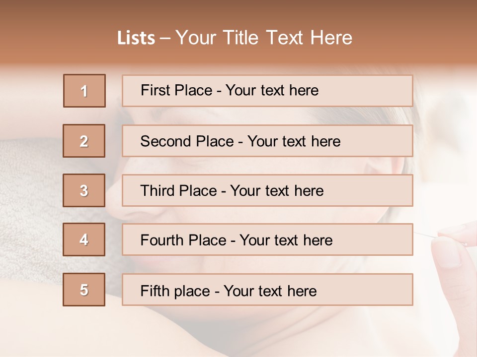 Relaxation Lifestyle Background PowerPoint Template