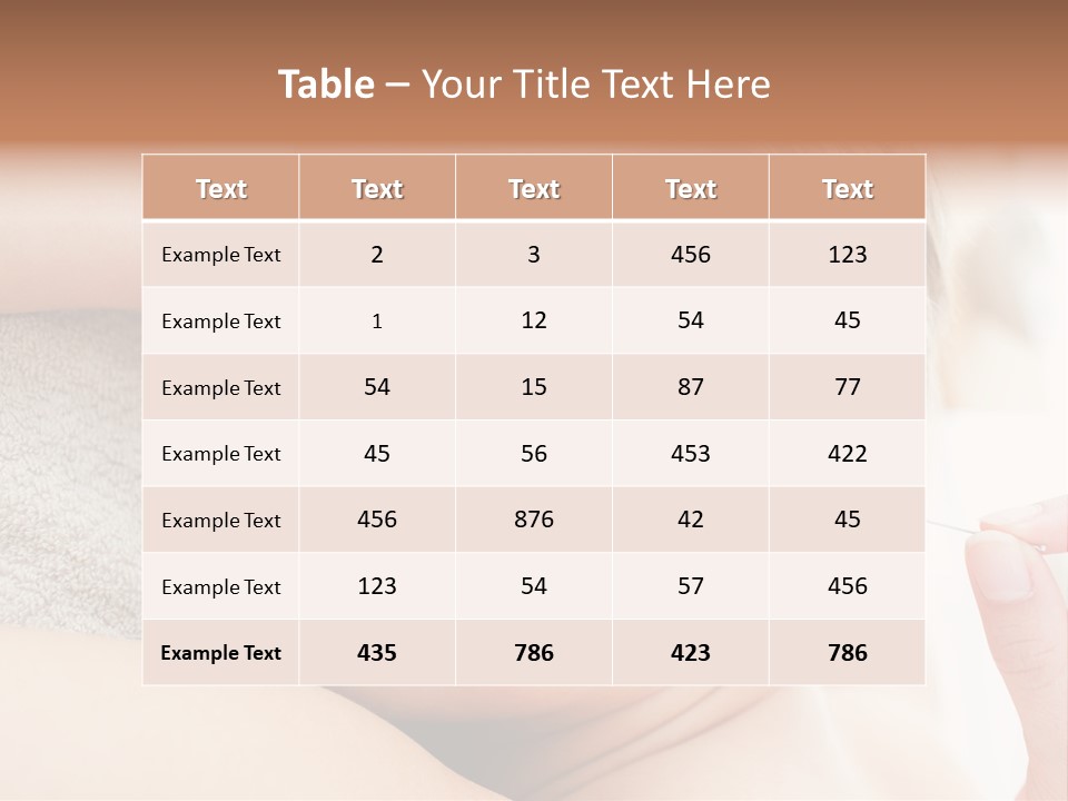Relaxation Lifestyle Background PowerPoint Template