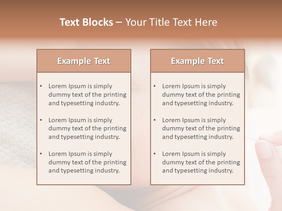 Relaxation Lifestyle Background PowerPoint Template