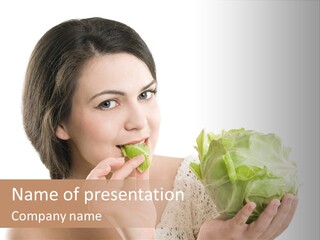 Face Nutrition Organic PowerPoint Template