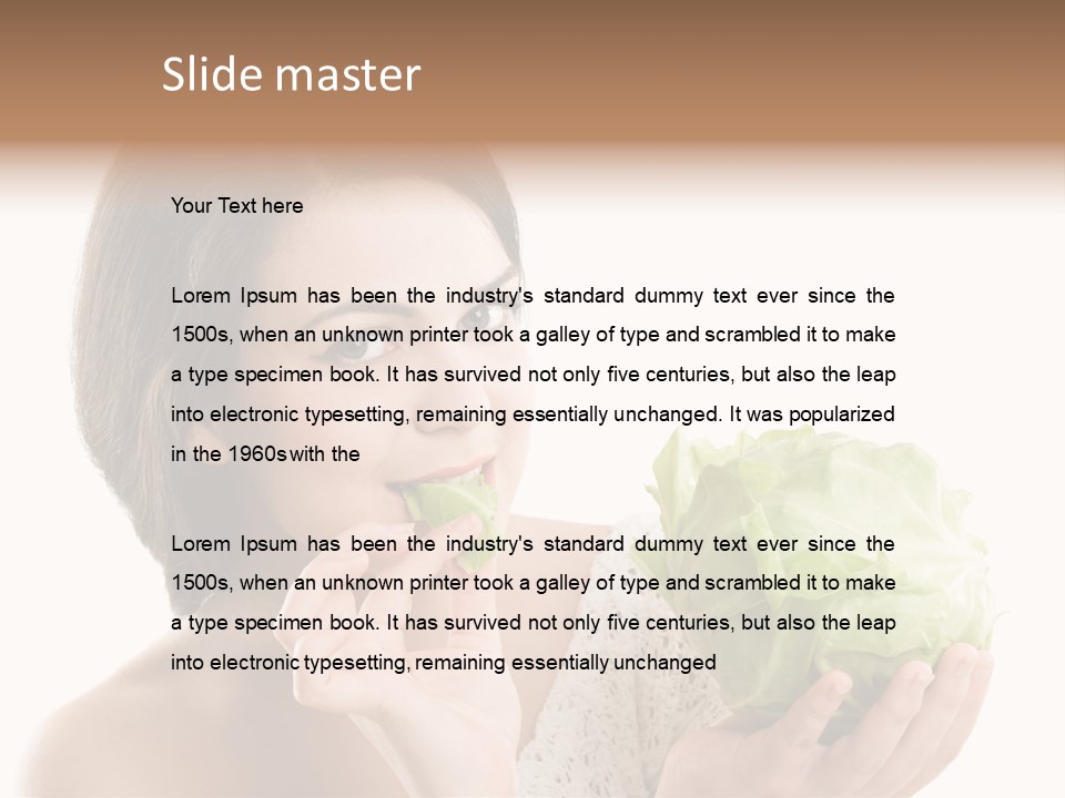 Face Nutrition Organic PowerPoint Template