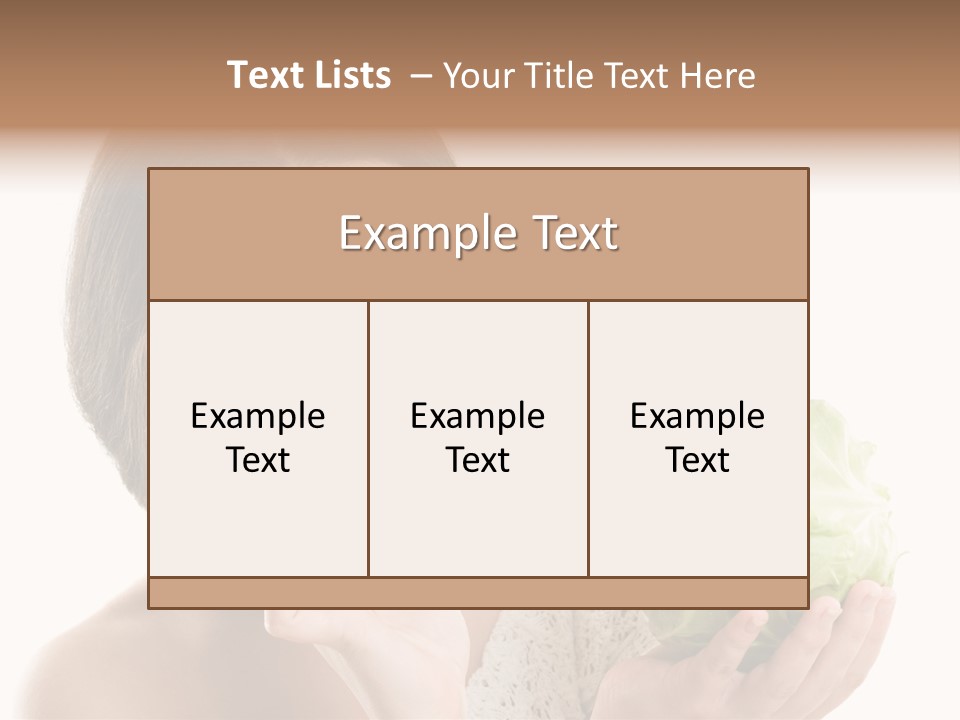 Face Nutrition Organic PowerPoint Template