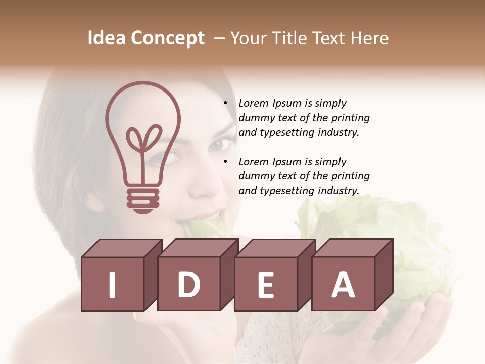 Face Nutrition Organic PowerPoint Template