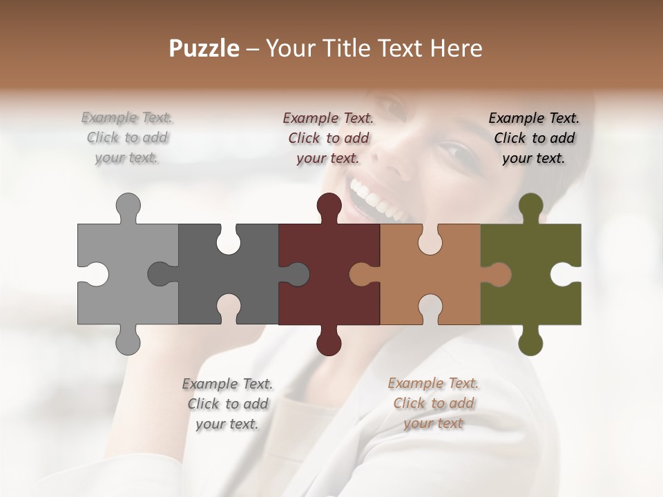 Long Elegance Girl PowerPoint Template