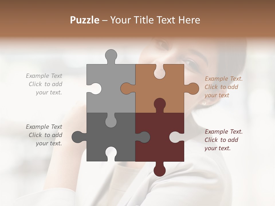 Long Elegance Girl PowerPoint Template