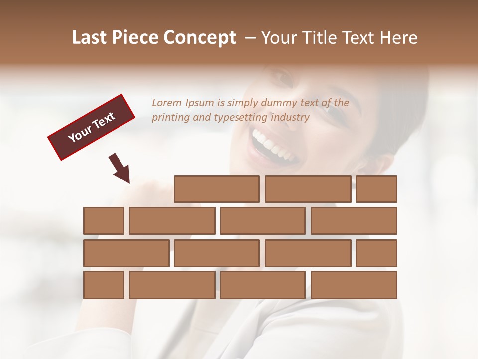 Long Elegance Girl PowerPoint Template