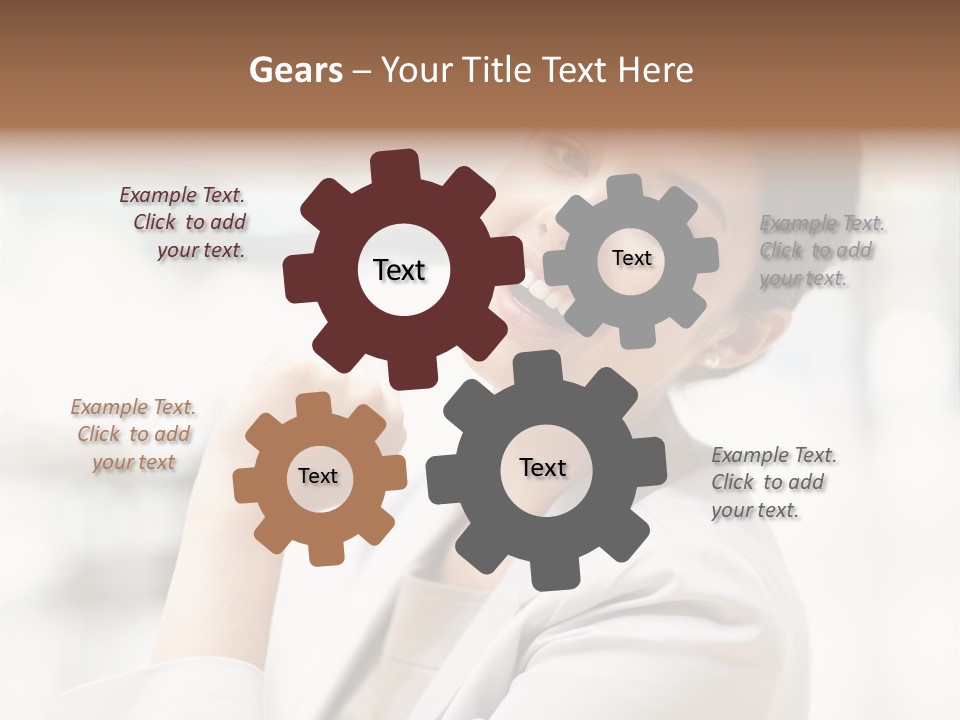 Long Elegance Girl PowerPoint Template