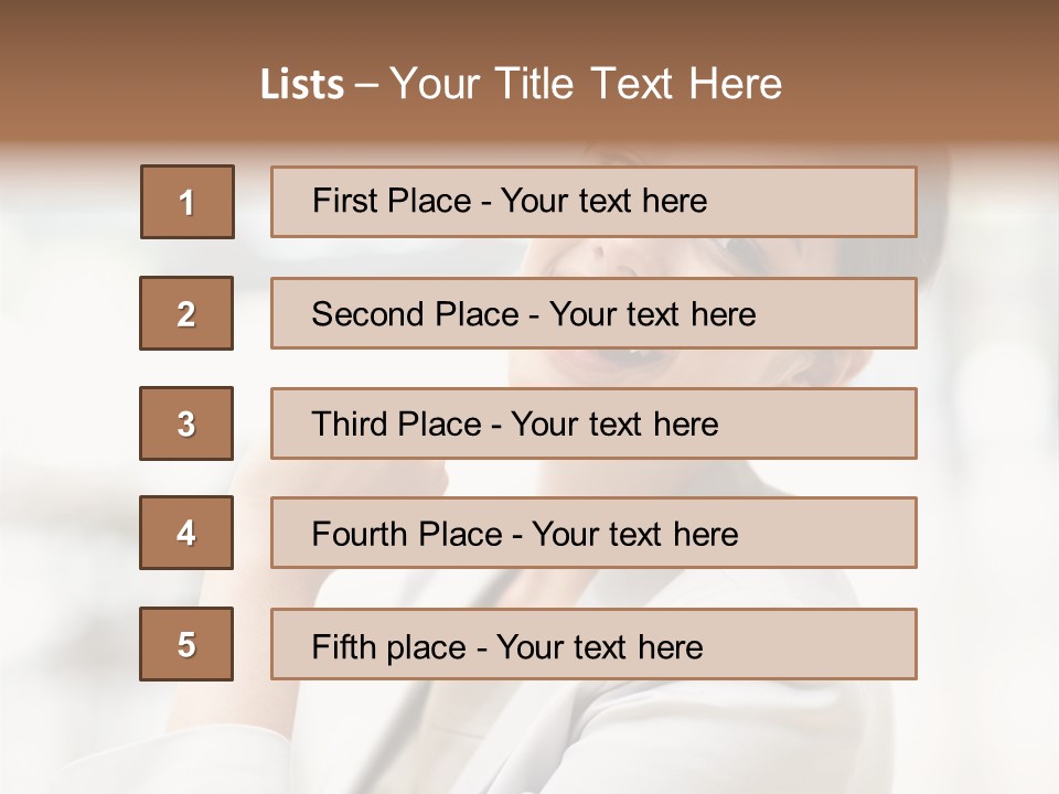 Long Elegance Girl PowerPoint Template