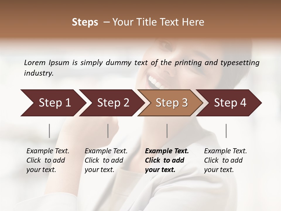 Long Elegance Girl PowerPoint Template