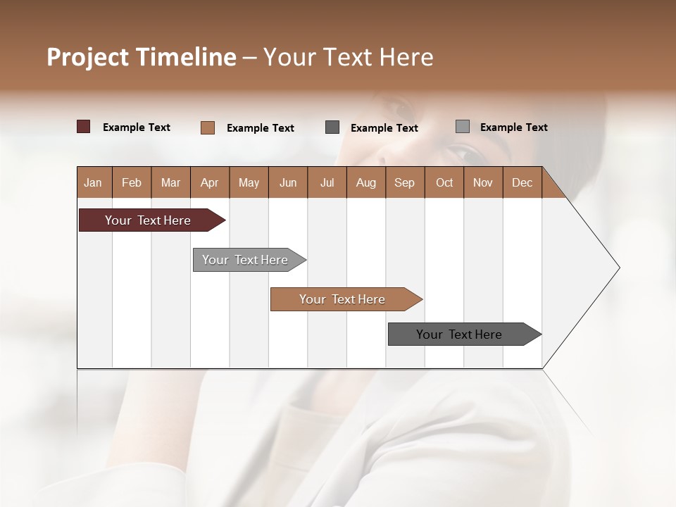 Long Elegance Girl PowerPoint Template