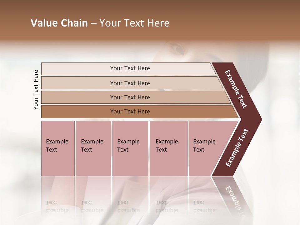 Long Elegance Girl PowerPoint Template