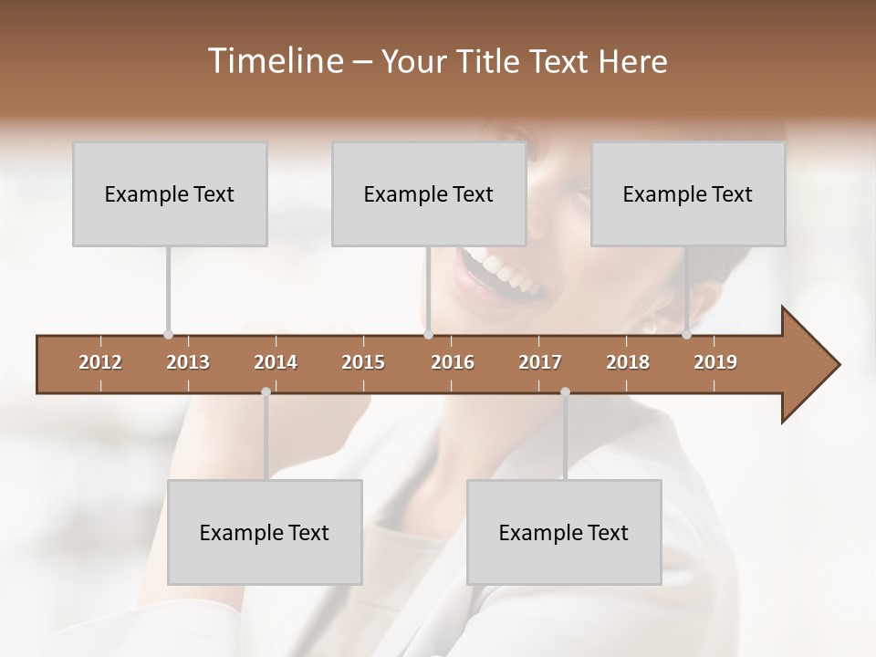 Long Elegance Girl PowerPoint Template