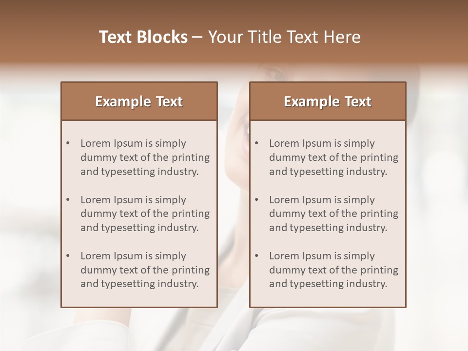 Long Elegance Girl PowerPoint Template