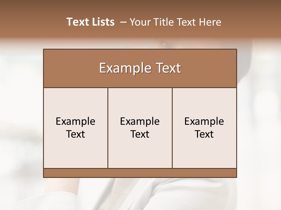Long Elegance Girl PowerPoint Template