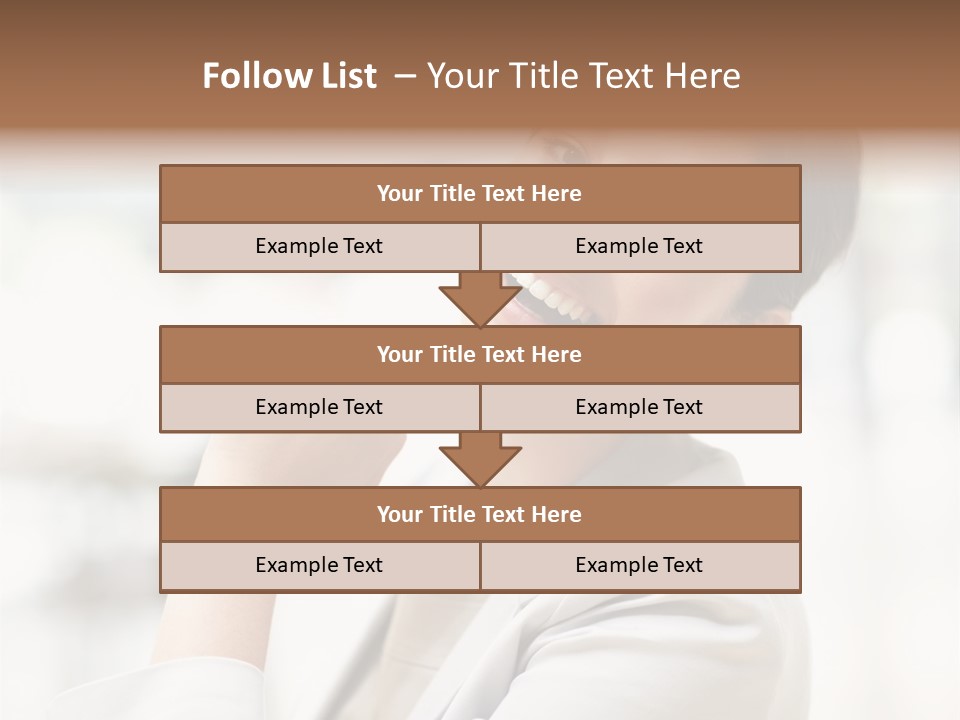 Long Elegance Girl PowerPoint Template