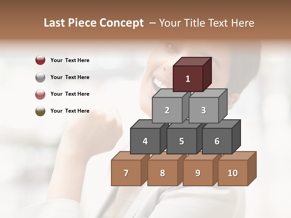 Long Elegance Girl PowerPoint Template